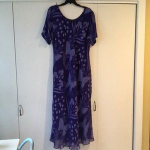 Price Drop!! Blue butterfly dress